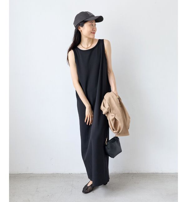  「《WEB限定》ノーマイルカットジャージータンクワンピース」|ワンピース|