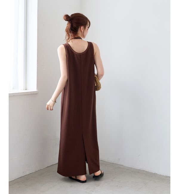  「《WEB限定》ノーマイルカットジャージータンクワンピース」|ワンピース|