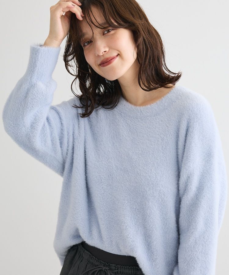 Green Parks「シャギークルーネックニットプルオーバー」|ニット・セーター|