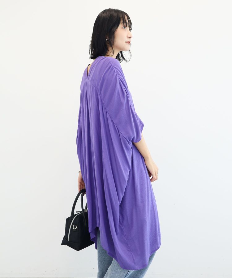 Green Parks「ハシゴレースレーヨンクレープチュニック」|チュニック|