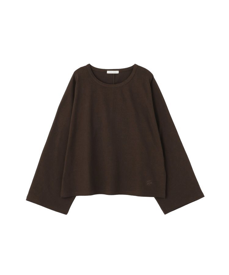 Green Parks「刺しゅう入りドルマンロンTEE」|Tシャツ・カットソー|Brown