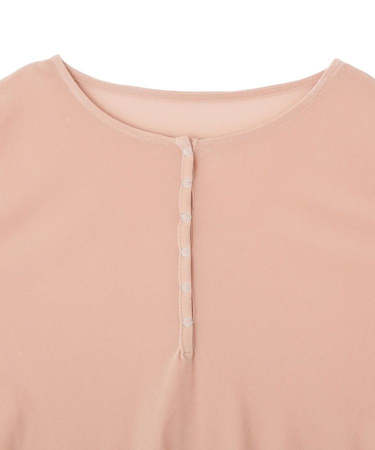 Green Parks「ヘンリーネックシアーベロアプルオーバー」|Tシャツ・カットソー|