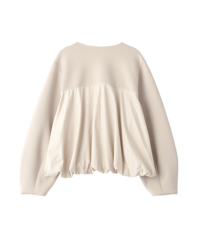 YECCA VECCA「異素材MIXバルーンブルゾン」|ブルゾン・スタジャン|