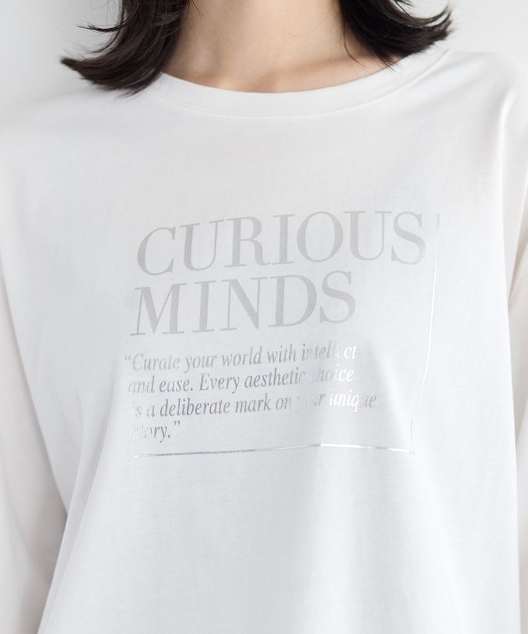 Editt by YECCA VECCA「【UVカット】ワイドスリーブ箔プリントTee」|Tシャツ・カットソー|