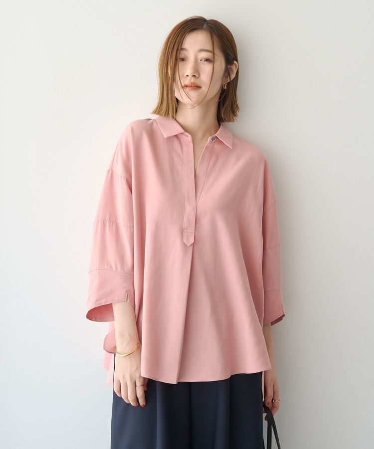 Editt by YECCA VECCA「バルーン袖スキッパーシャツ」|シャツ・ブラウス|