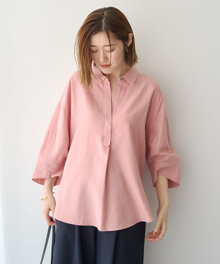 Editt by YECCA VECCA「バルーン袖スキッパーシャツ」|シャツ・ブラウス|