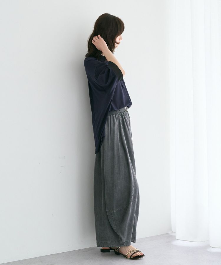 Editt by YECCA VECCA「袖口シアーポロカットソー」|Tシャツ・カットソー|