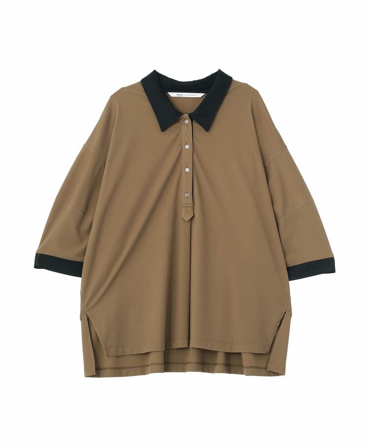 Editt by YECCA VECCA「袖口シアーポロカットソー」|Tシャツ・カットソー|