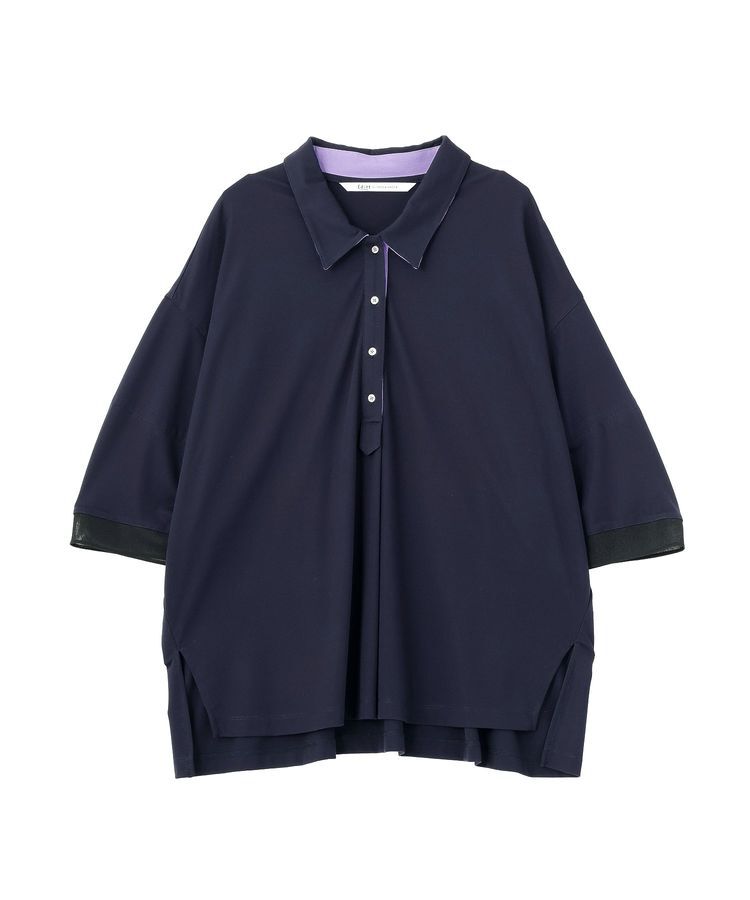 Editt by YECCA VECCA「袖口シアーポロカットソー」|Tシャツ・カットソー|