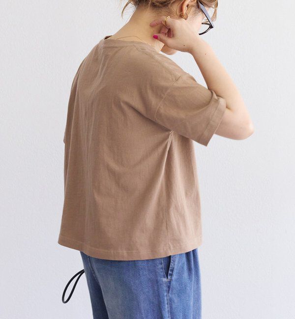  「【F&B】オーガニックコットンガーゼTシャツ」|プルオーバー|