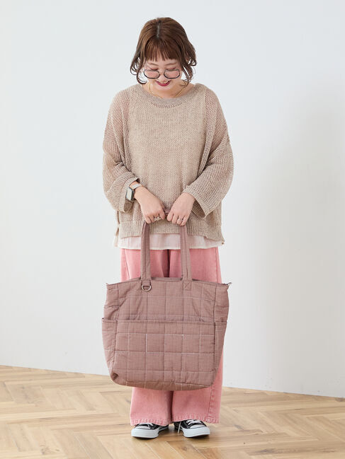 Samansa Mos2「【Cross&times;Staff】ボトルポケ付/10ポケットトートbag」|その他|