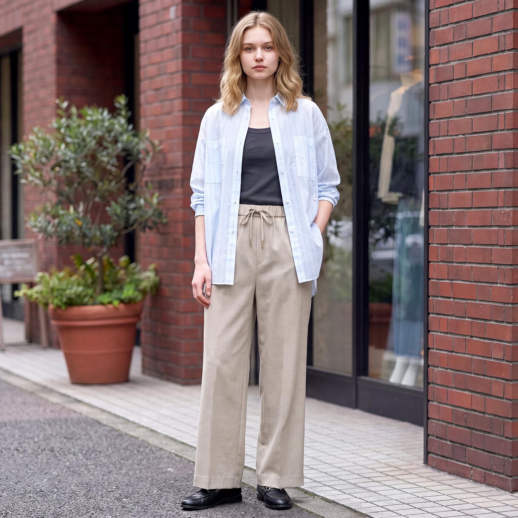 DRESSTERIOR「マシンウォッシャブルサキソニーイージーパンツ」|その他|