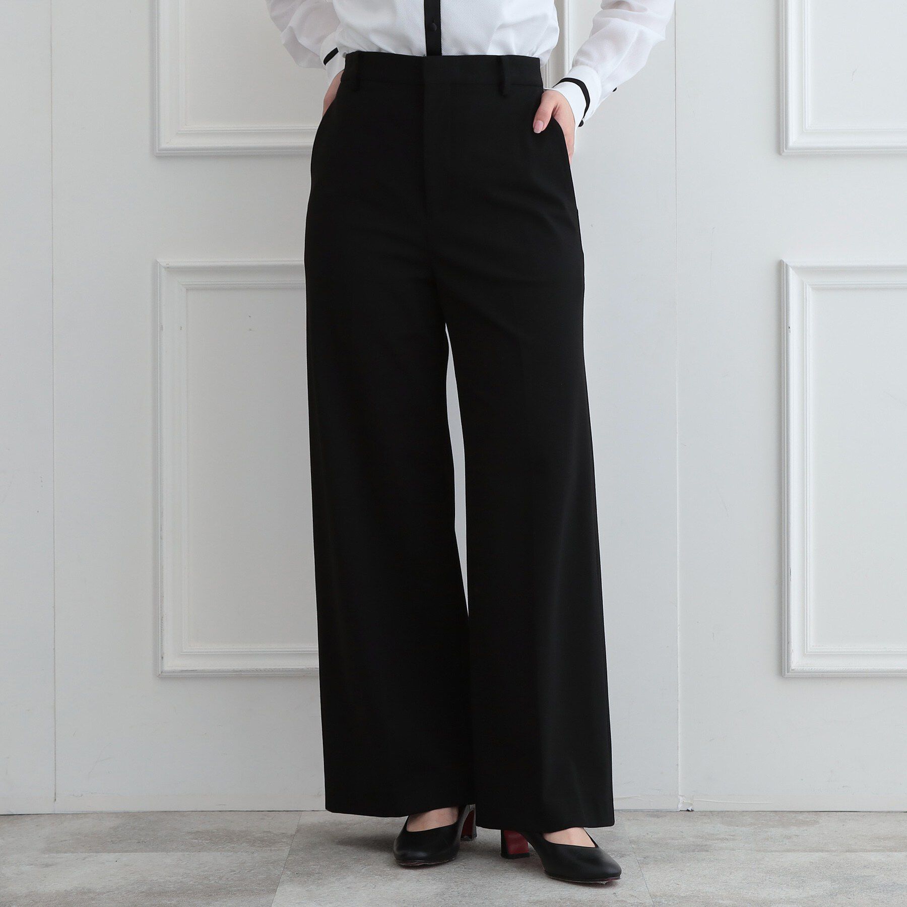 DRESSTERIOR「【セットアップ可能】ブラック ワイドパンツ」|その他|