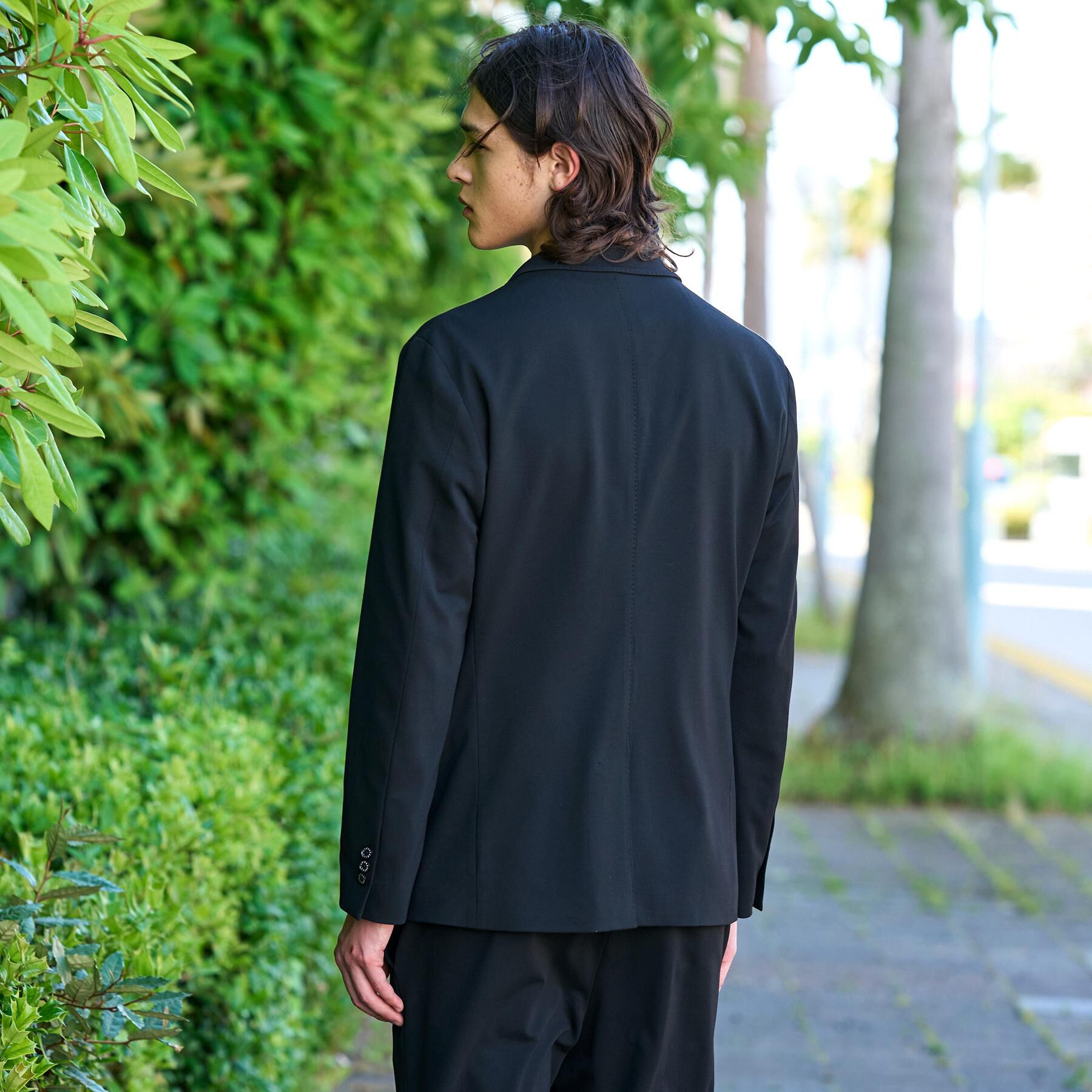DRESSTERIOR「【マルチ2WAYストレッチ/セットアップ可】CARREMAN ライトジャージージャケット」|テーラードジャケット|