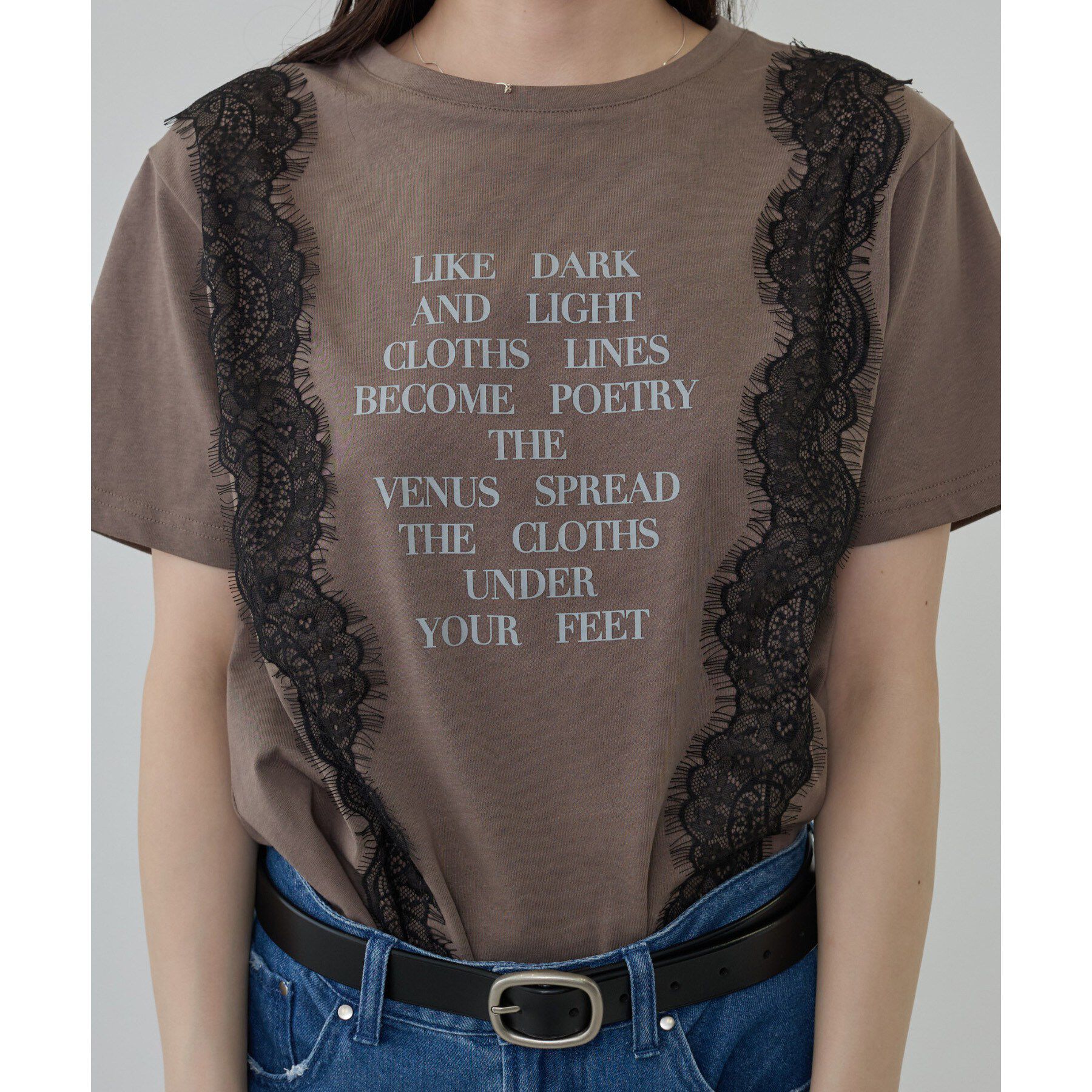 GALLEST「レースステッチドTシャツ」|Tシャツ・カットソー|