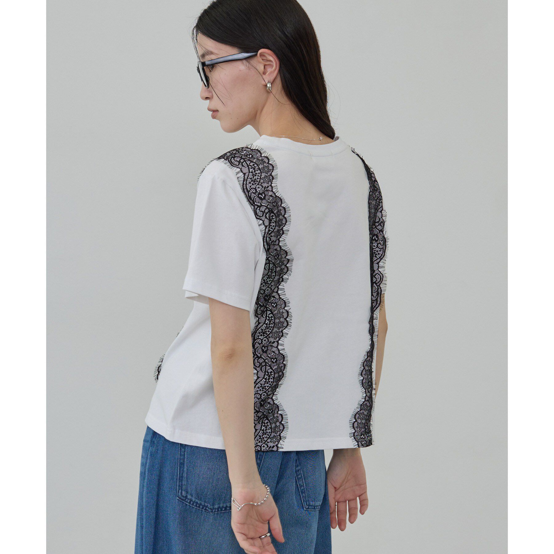 GALLEST「レースステッチドTシャツ」|Tシャツ・カットソー|