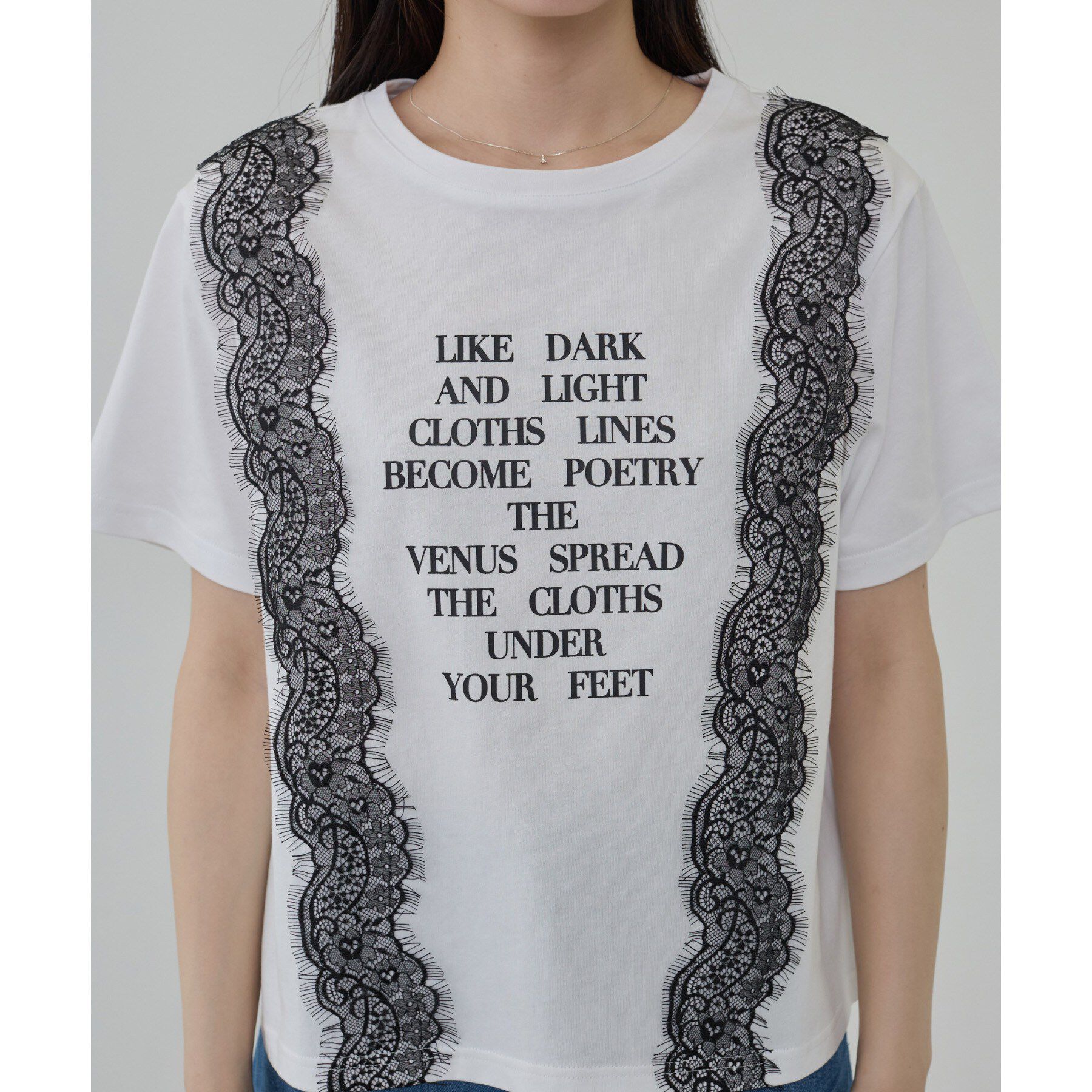 GALLEST「レースステッチドTシャツ」|Tシャツ・カットソー|