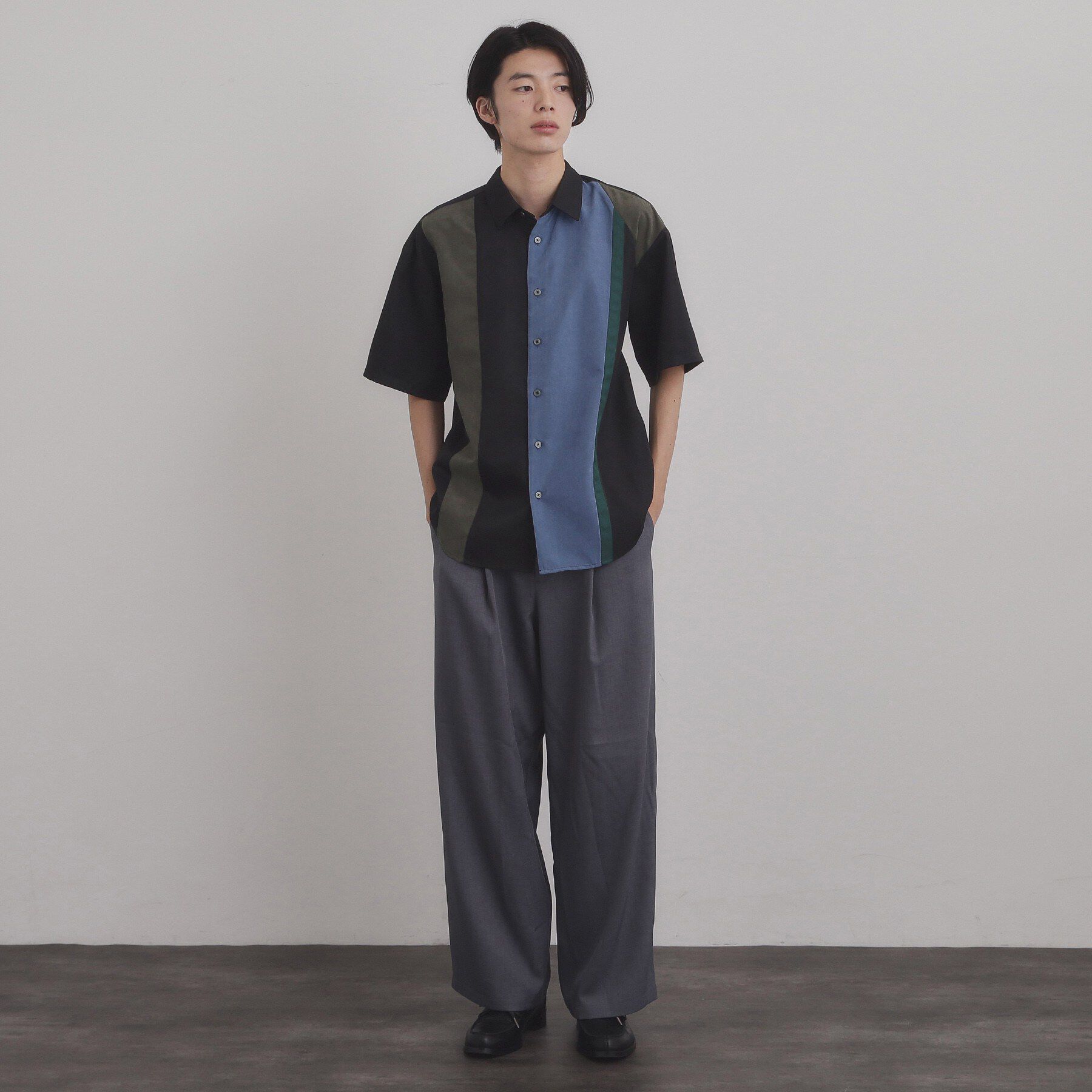 tk.TAKEO KIKUCHI「スエードタッチ切替シャツ」|シャツ・ブラウス|