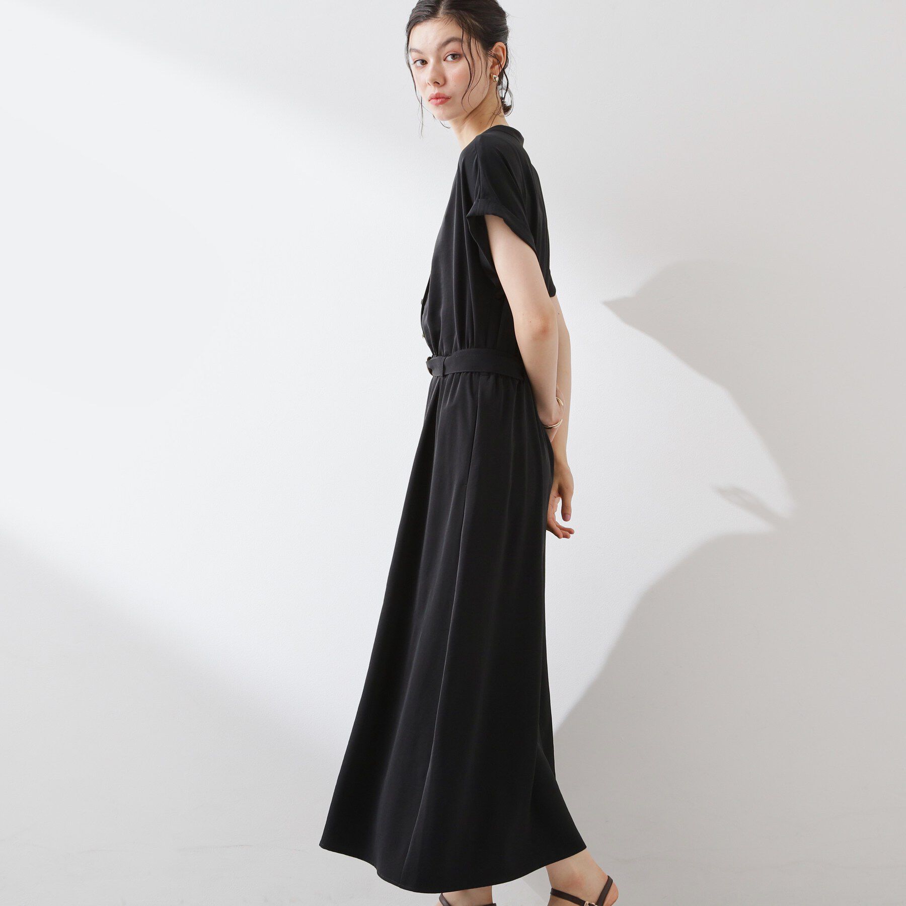THE SHOP TK「【M-XL/ひんやり/遮熱】やみつきになる とろみスキッパーワンピース」|ワンピース|