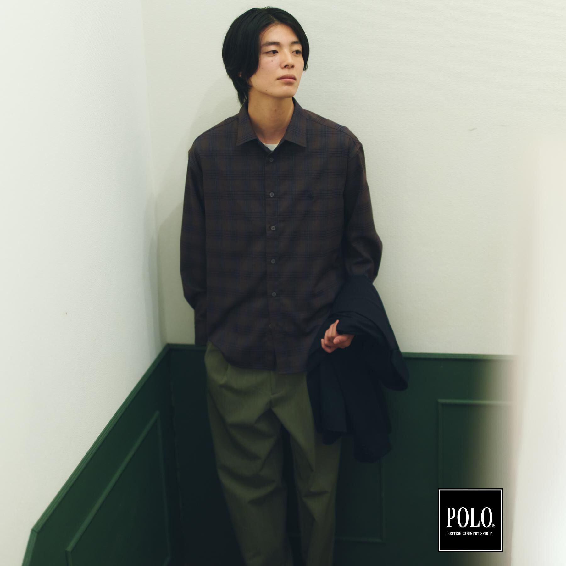 THE SHOP TK「POLO BCS/アソート長袖シャツ」|シャツ・ブラウス|