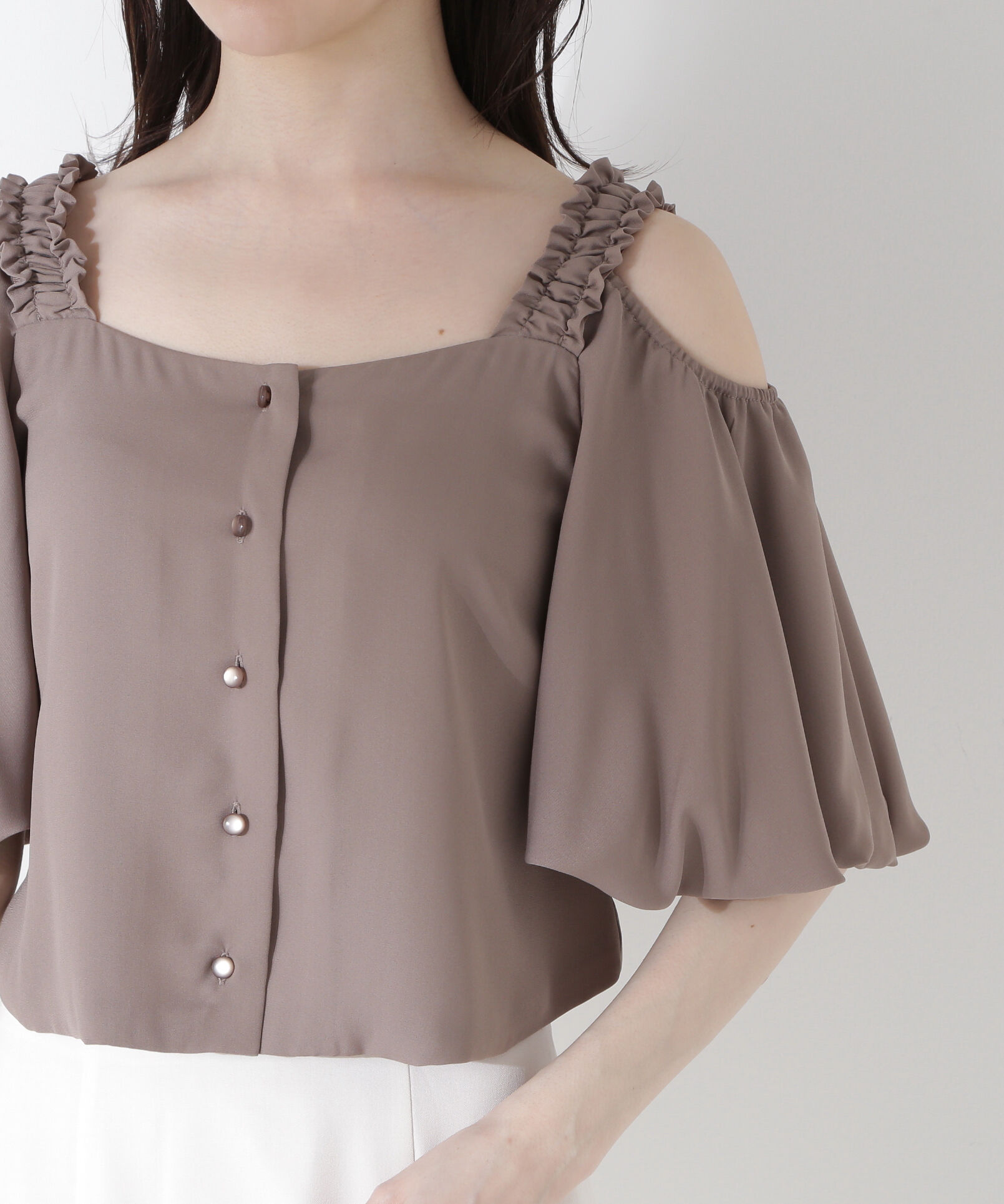 PROPORTION BODY DRESSING「フリルバルーンブラウス」|シャツ・ブラウス|