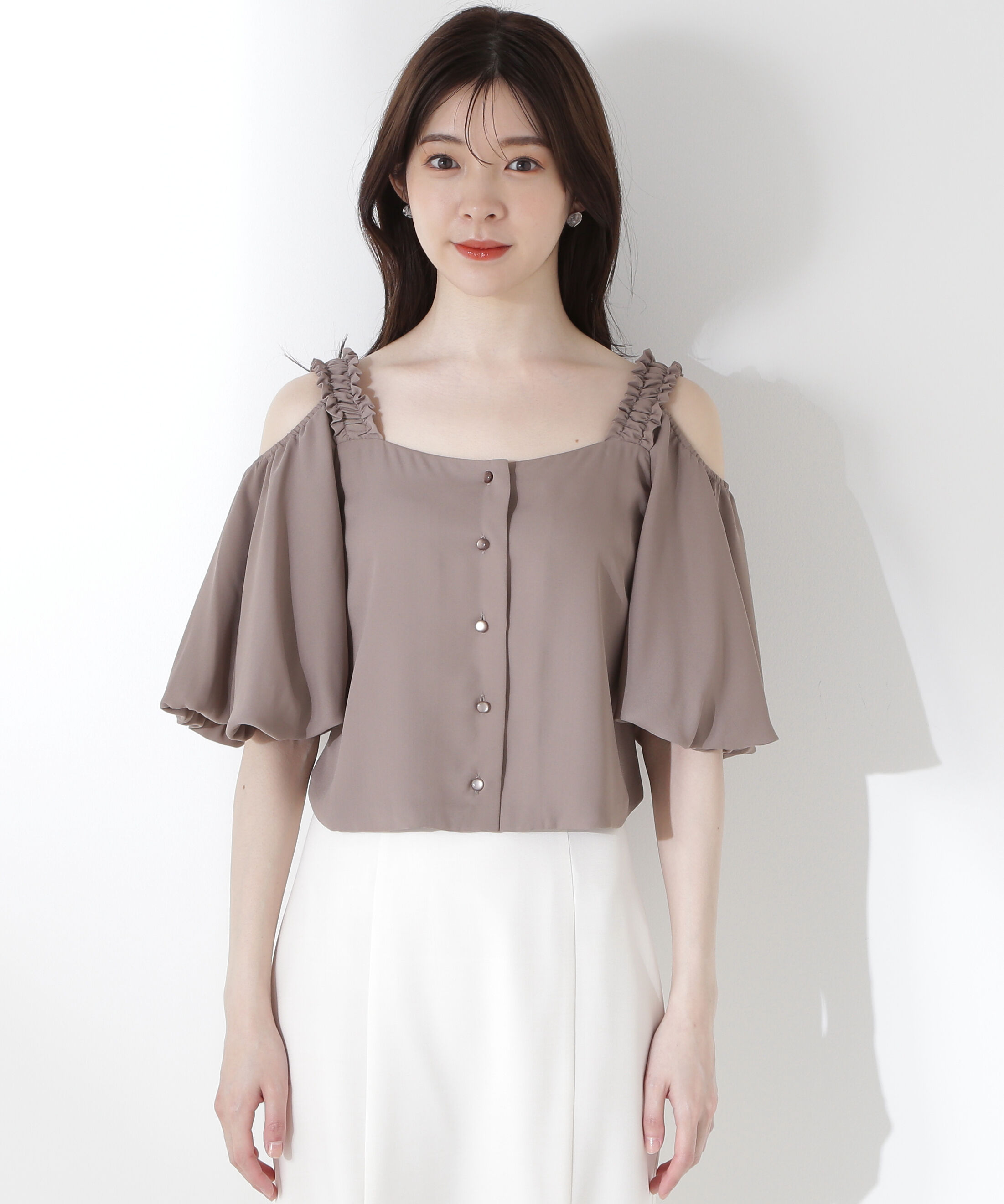 PROPORTION BODY DRESSING「フリルバルーンブラウス」|シャツ・ブラウス|