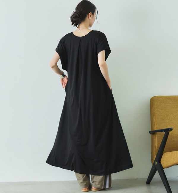 Doux archives「【接触冷感・ウォッシャブル・ＵＶカット】Ａラインワンピース」|ワンピース|