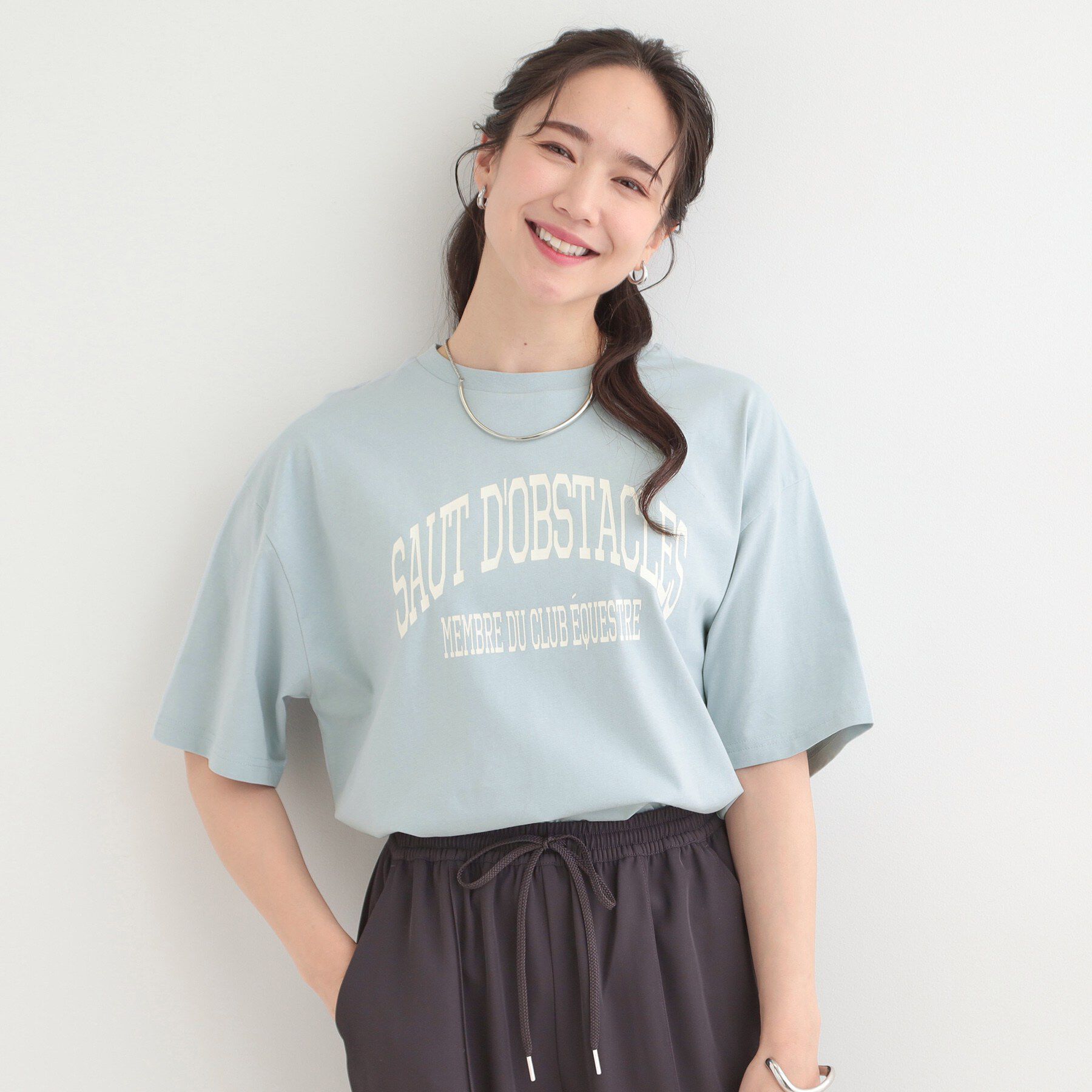 SHOO･LA･RUE「【綿100%/S-LL/プチプラ】ゆるシルエット シンプルTシャツ」|Tシャツ・カットソー|