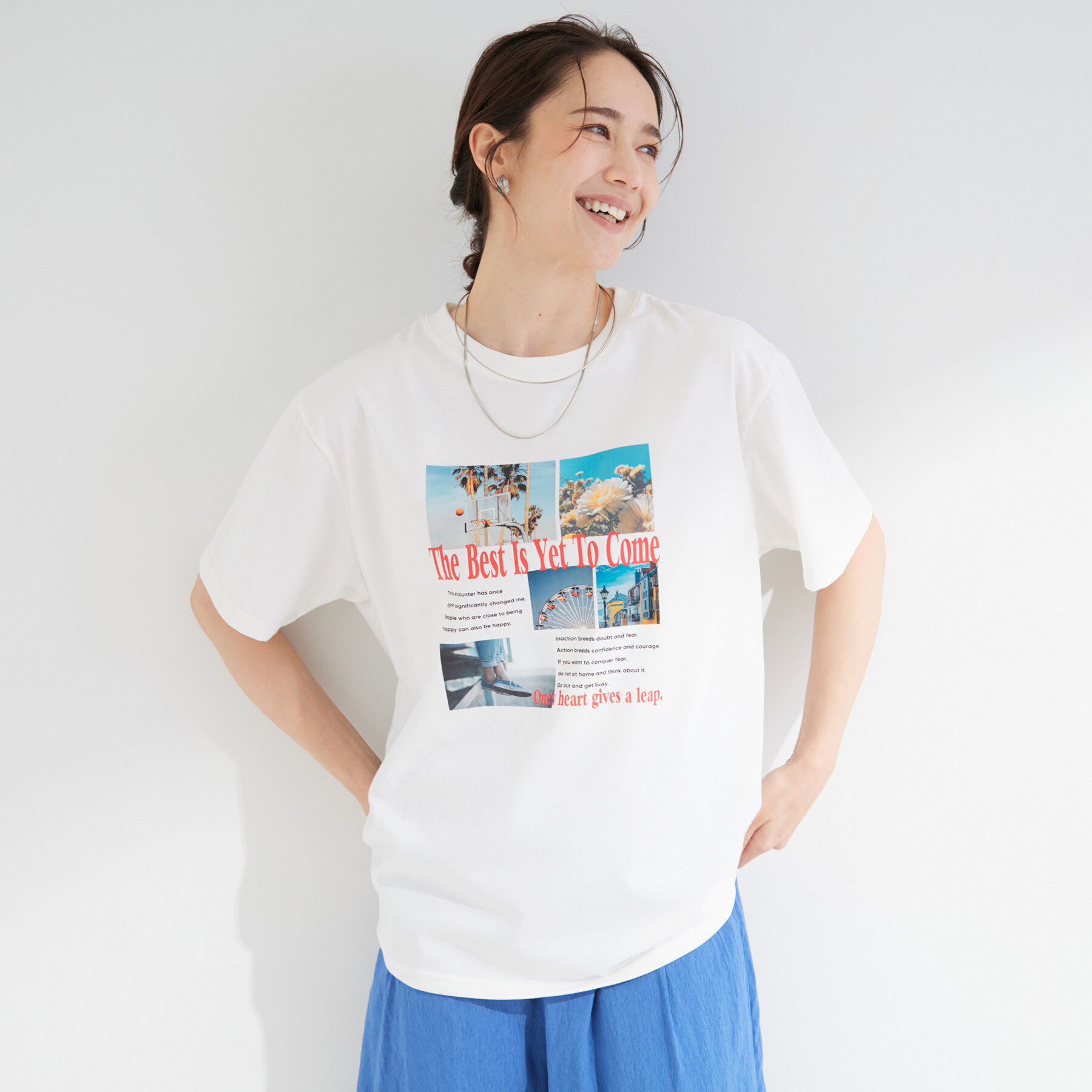 SHOO･LA･RUE「【ひんやり/S-LL】選べる4柄　デイリー使いにぴったりな 大人の頼れるTシャツ」|Tシャツ・カットソー|