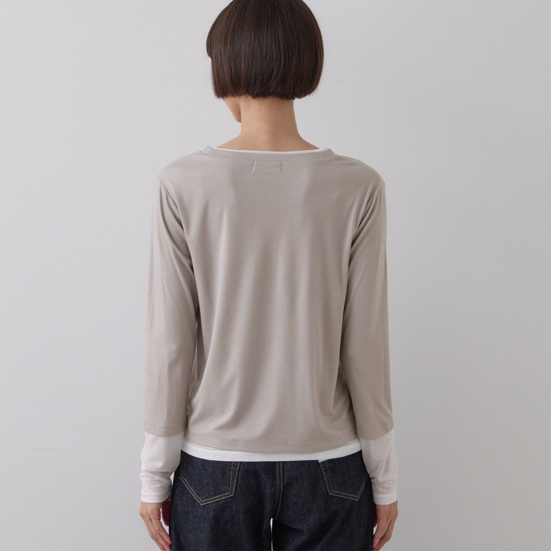 Dessin「【調温機能】シアーリブプルオーバー」|Tシャツ・カットソー|