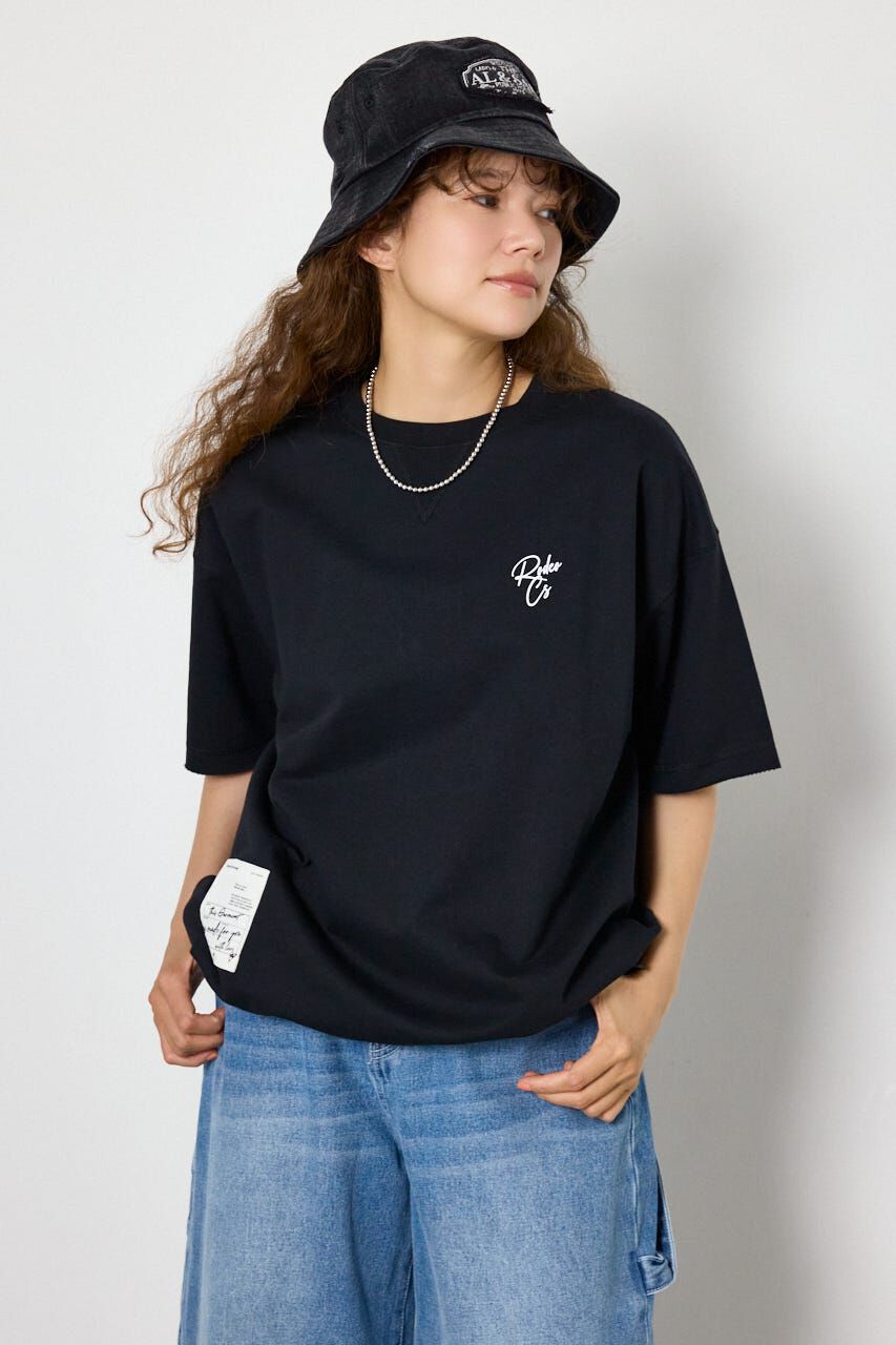 RODEO CROWNS「ロゴワイドカットトップス」|Tシャツ・カットソー|BLK