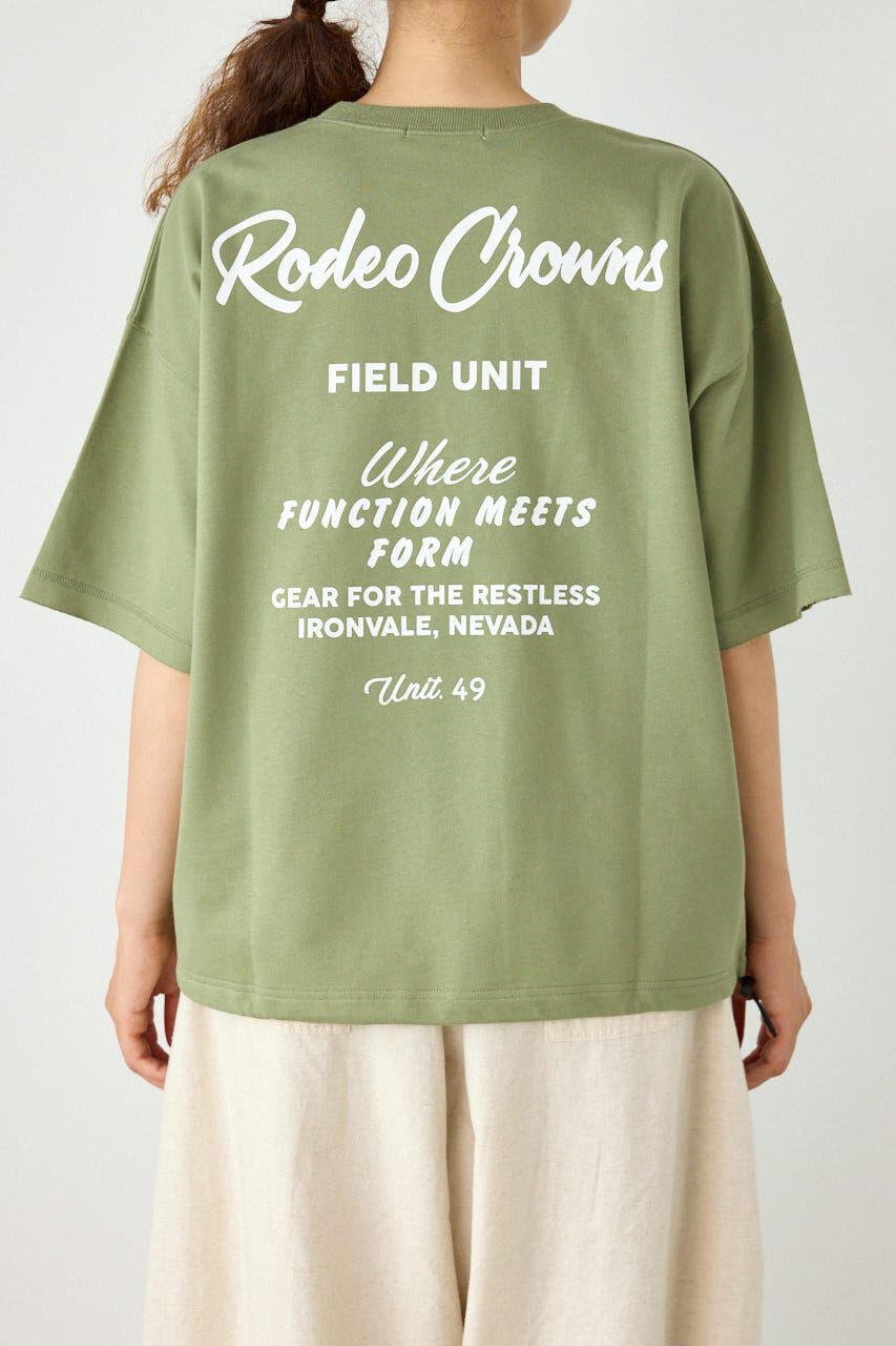 RODEO CROWNS「ロゴワイドカットトップス」|Tシャツ・カットソー|
