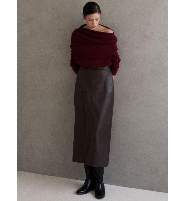 ELENDEEK「ASYMMETRY DRAPE KT」|ニット・セーター|