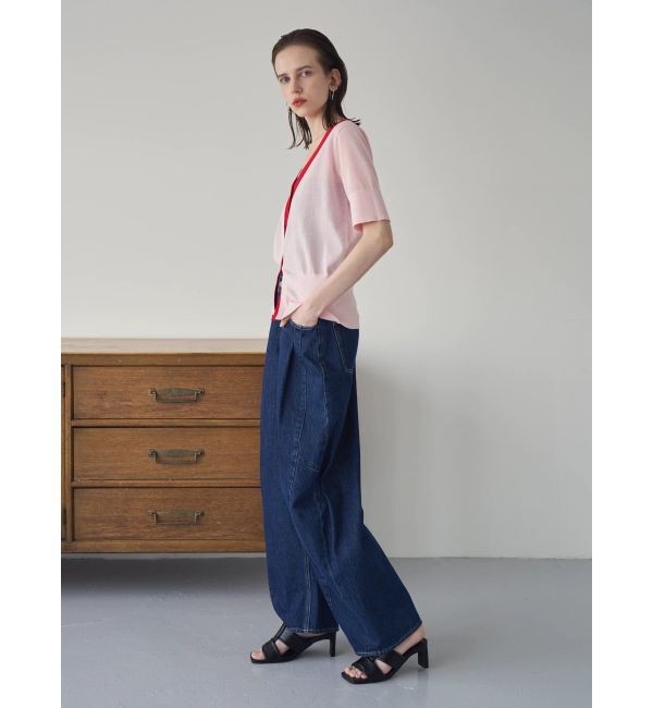 ELENDEEK「PANEL TUK DENIM WIDE PT」|デニム|