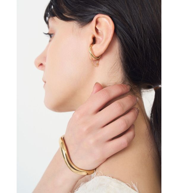ELENDEEK「ASYMMETRY HOOP EAR CUFF」|イヤーカフ|