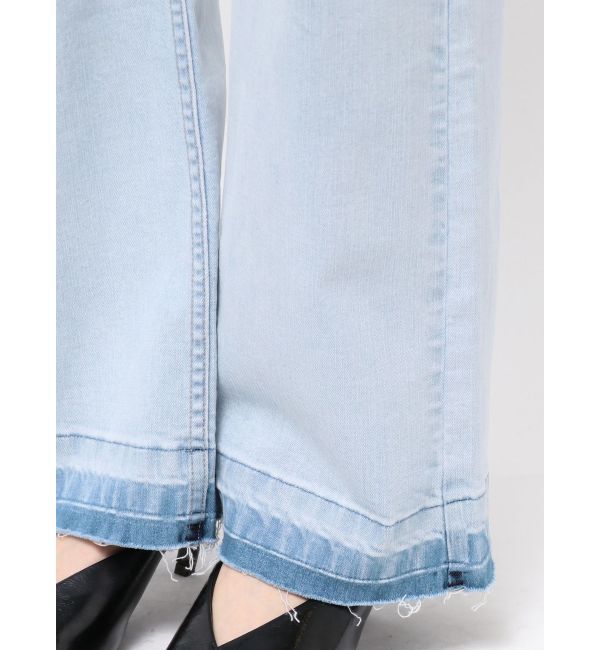 ELENDEEK「SEMI FLARE ROUGH DENIM WIDE PT」|デニム|