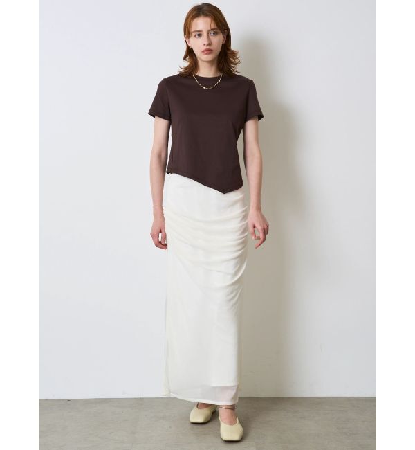 ELENDEEK「ASYME HEM T-SHIRT」|Tシャツ・カットソー|