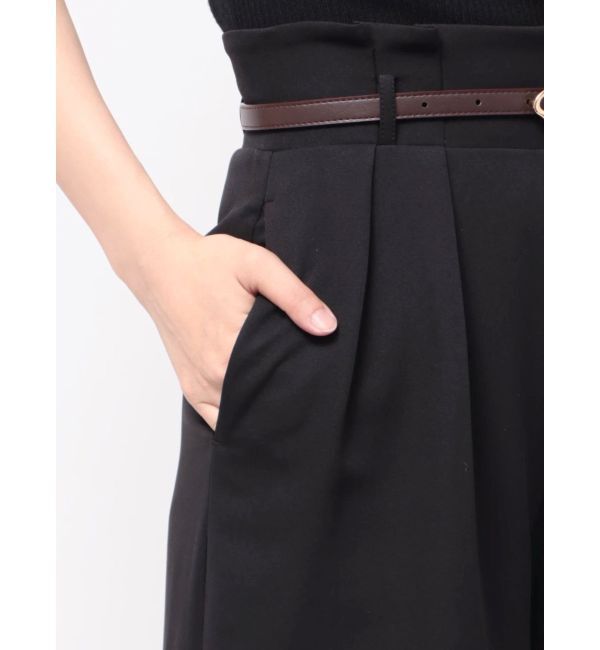 MERCURYDUO「ベルト付タックフレアパンツ」|その他|