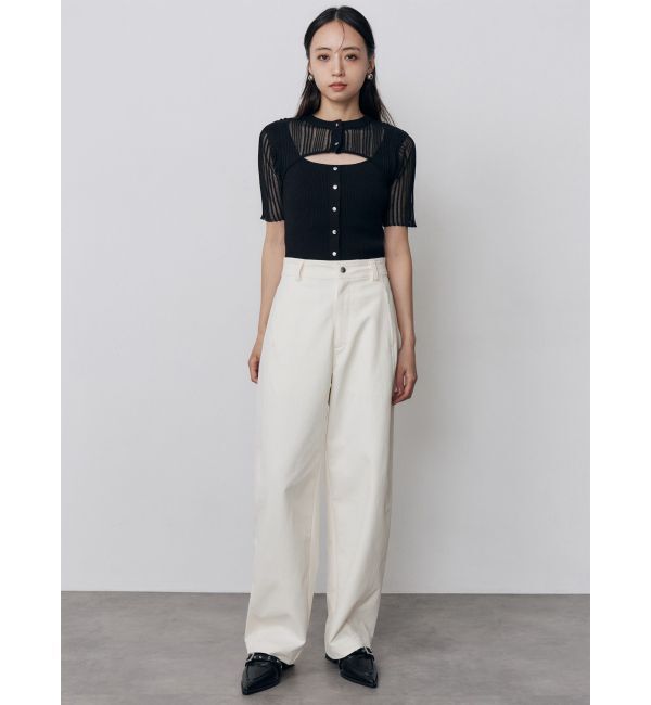 MURUA「ベーシックバレルレッグパンツ」|その他|