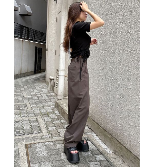 MURUA「ベーシックバレルレッグパンツ」|その他|