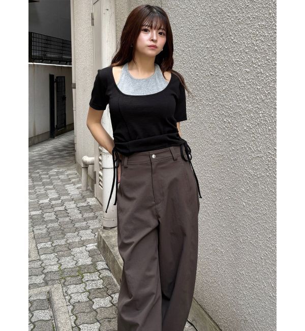MURUA「ベーシックバレルレッグパンツ」|その他|