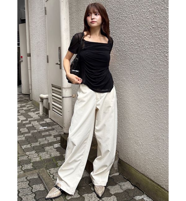 MURUA「ベーシックバレルレッグパンツ」|その他|