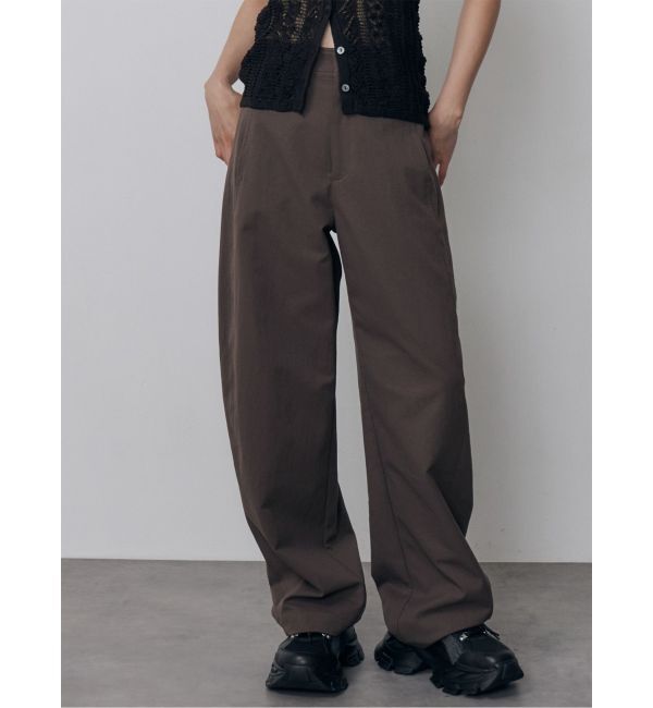 MURUA「ベーシックバレルレッグパンツ」|その他|ブラウン