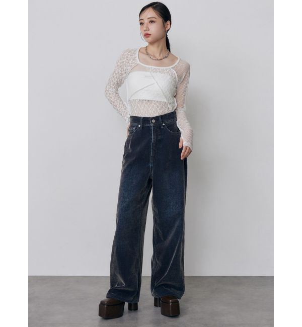 MURUA「カラーモールデニムパンツ【セットアップ着用可】」|デニム|