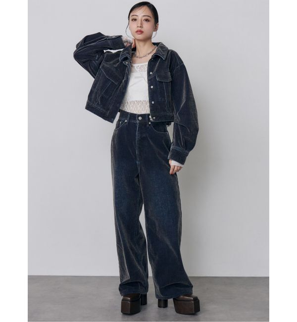 MURUA「カラーモールデニムパンツ【セットアップ着用可】」|デニム|