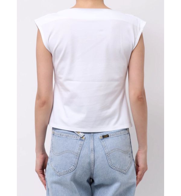 LAGUNAMOON「【接触冷感】オフショルドレープカットトップス」|Tシャツ・カットソー|
