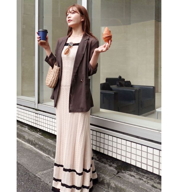 LAGUNAMOON「ノースリレースニットワンピース」|ワンピース|