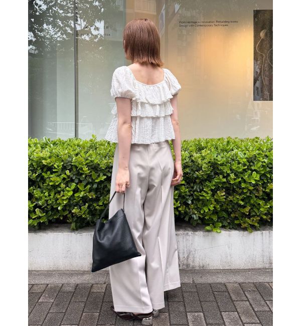 LAGUNAMOON「ベルト付きセミワイドパンツ」|その他|