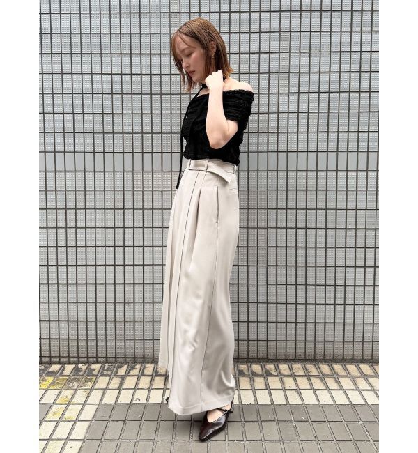 LAGUNAMOON「ベルト付きセミワイドパンツ」|その他|