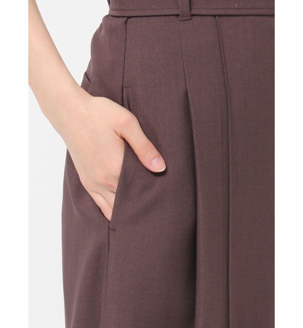 LAGUNAMOON「ベルト付きセミワイドパンツ」|その他|